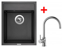 Sinks CLASSIC 400 Metalblack + Vitalia 